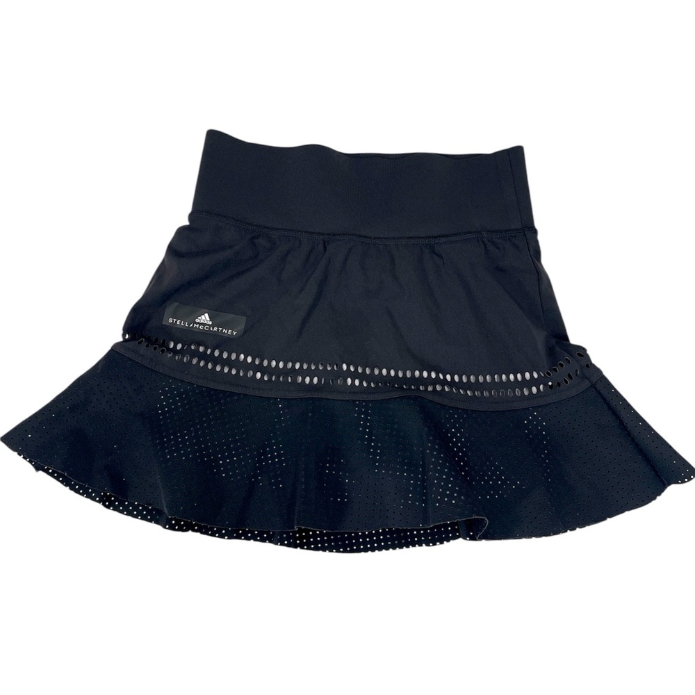 Adidas by Stella McCartney Black Barricade Tennis prep Mini Skirt XS sporty - Picture 6 of 14